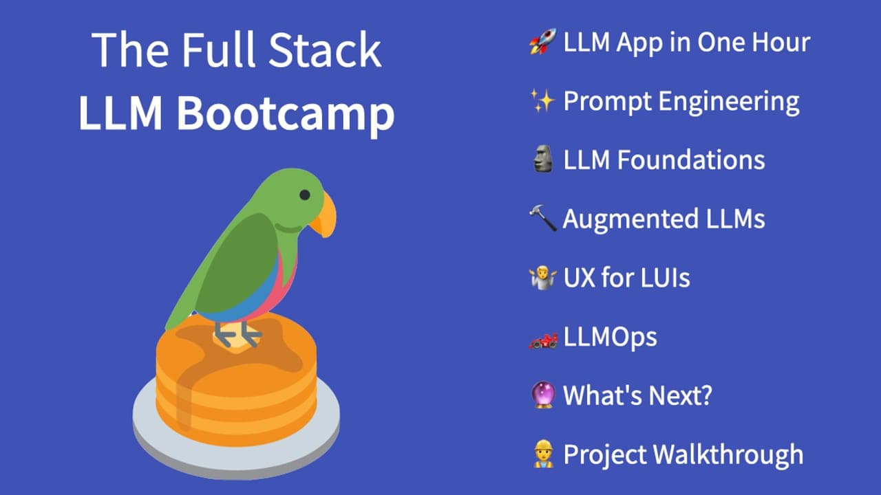 Full Stack LLM Bootcamp by Full Stack Deep Learning