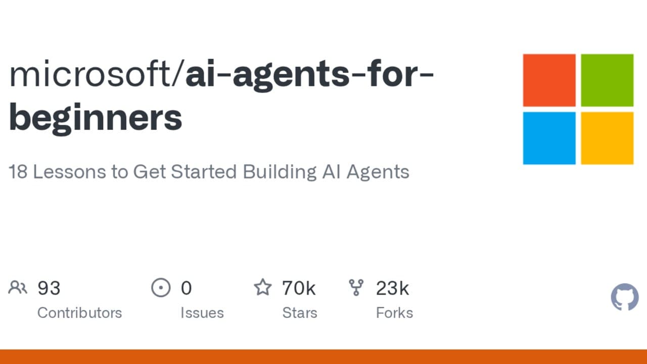 AI Agents for Beginners by Microsoft