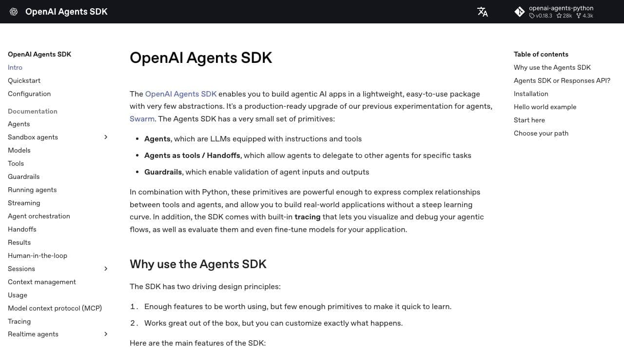 OpenAI Agents SDK by OpenAI
