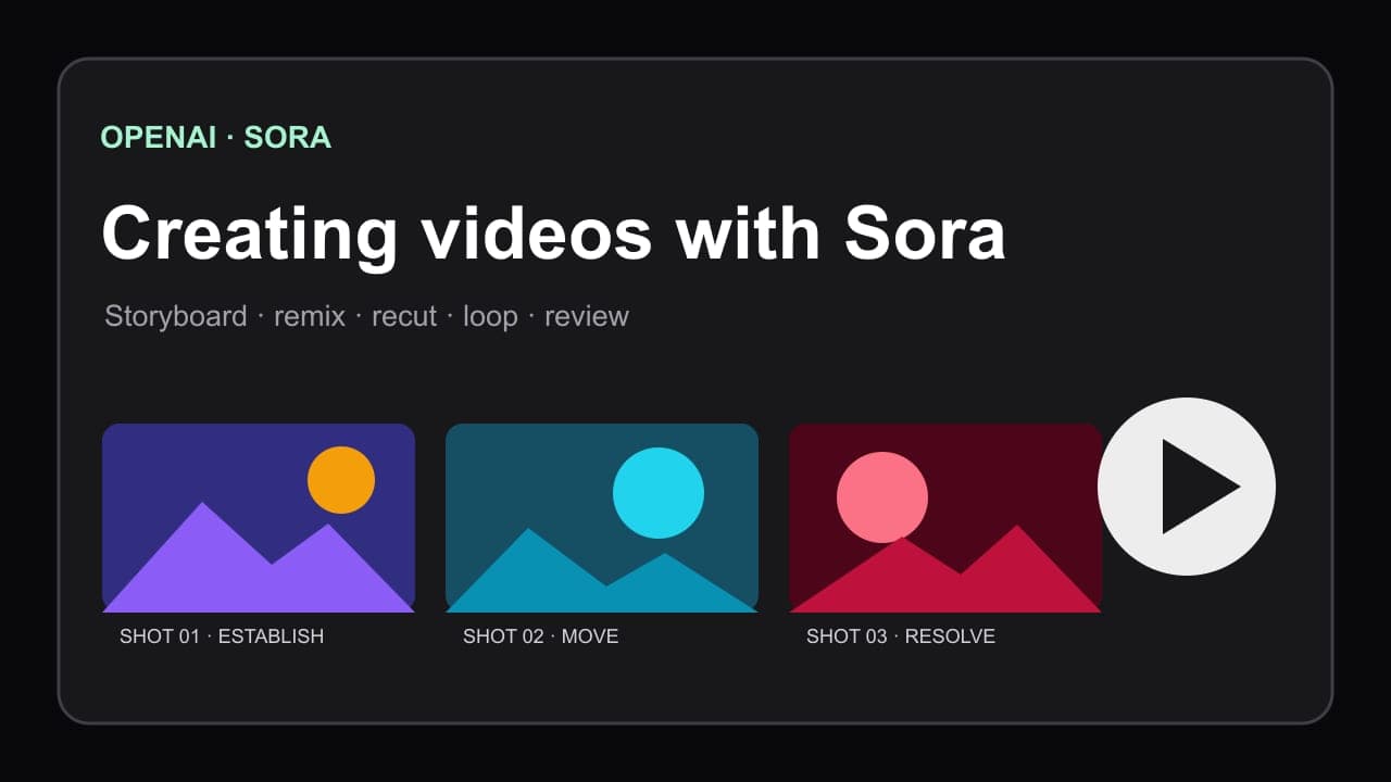 Creating Videos with Sora by OpenAI Help Center