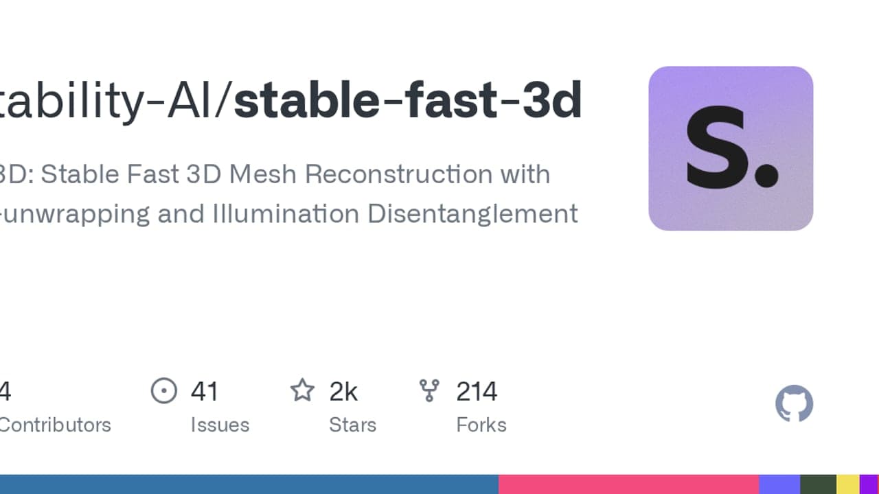 Stable Fast 3D by Stability AI